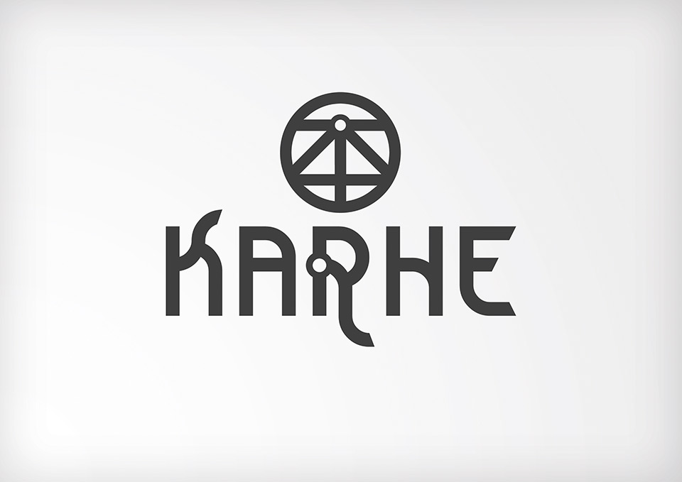 KARHE banda de rock Zaragoza, diseño de logotipo